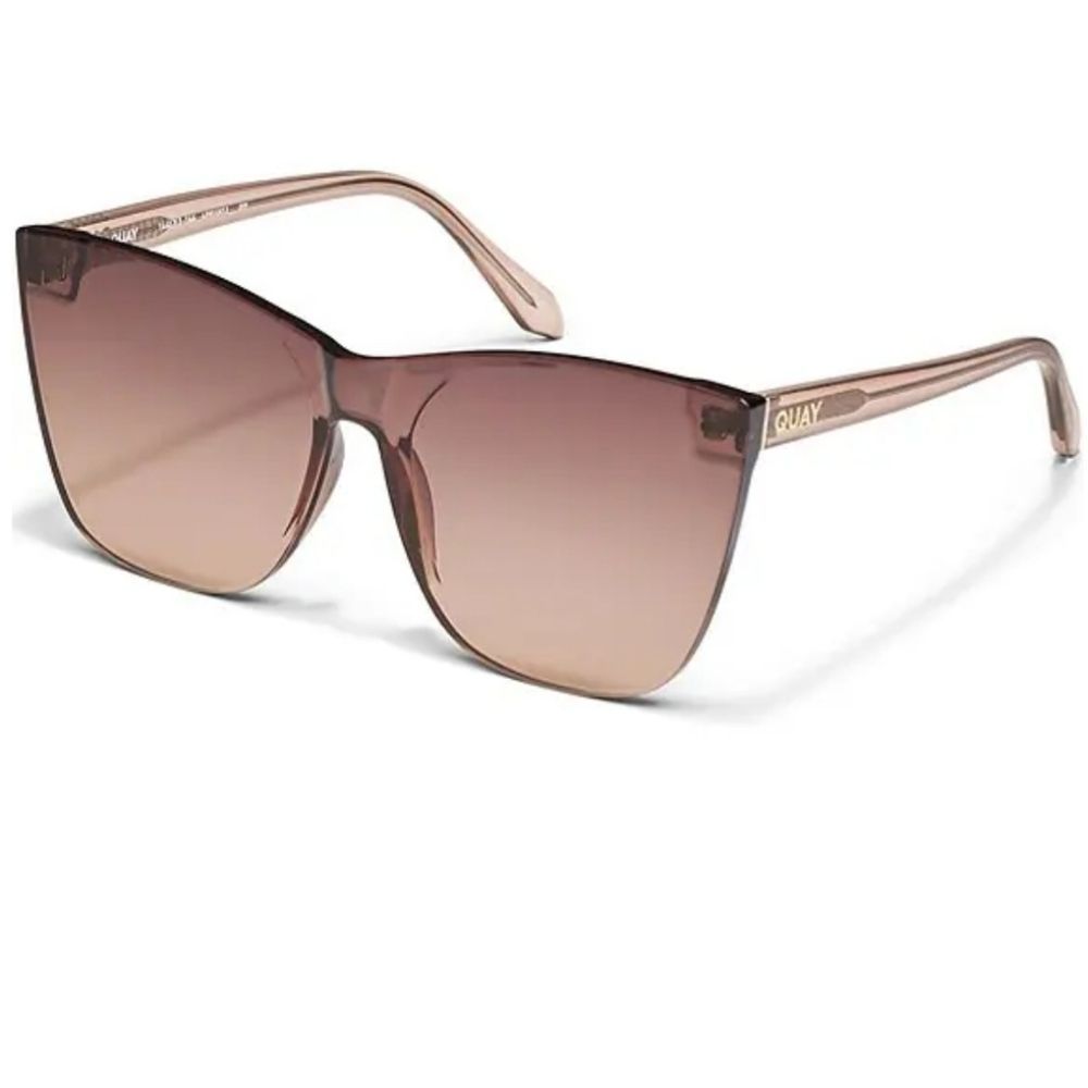 Quay Australia Come Thru 57mm Cat Eye Sunglasses- Doe/Brown Fawn